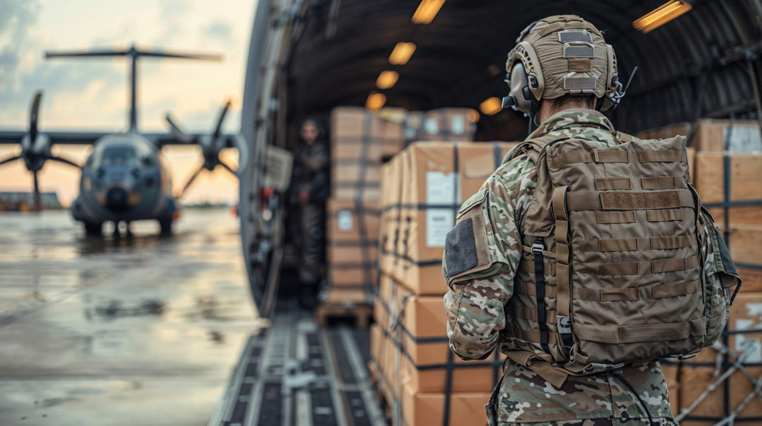 Delivery of materials on military base